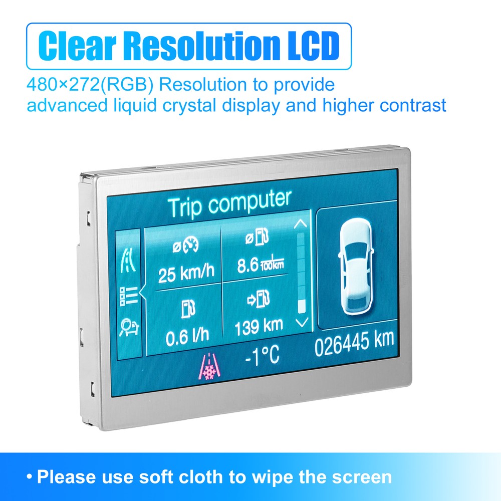 LCD Display Color Screen for 4.2" 150MPH Speedometer Single Custom for Ford