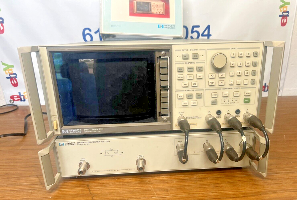 HP 8753C 300kHz-3GHz Network Analyzer w/ 85046B S-Parameter Test Set