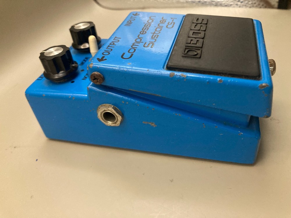 BOSS CS-1 Compression Sustainer Made in Japan Silver Screw Compressor Tested