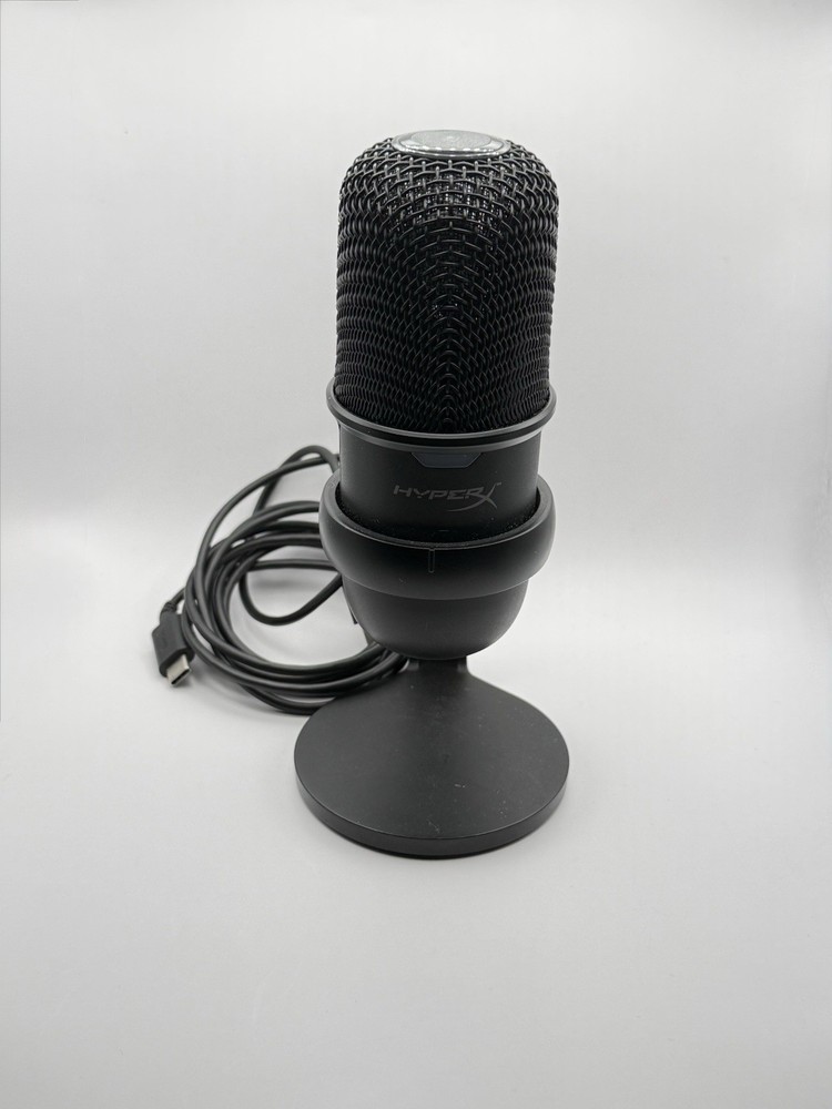 HyperX SoloCast USB Microphone Black, Mute Button, Adjustable Stand/Mount