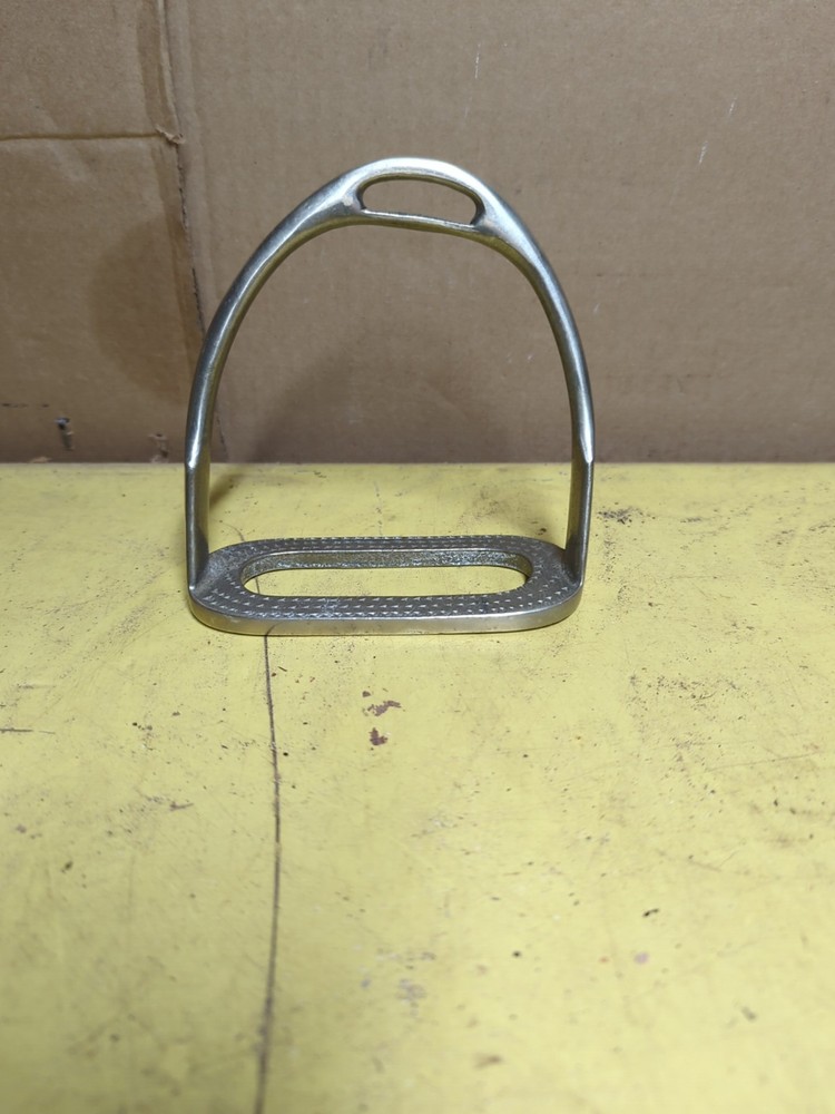 English Stirrup Single Solid Nickel? Metal