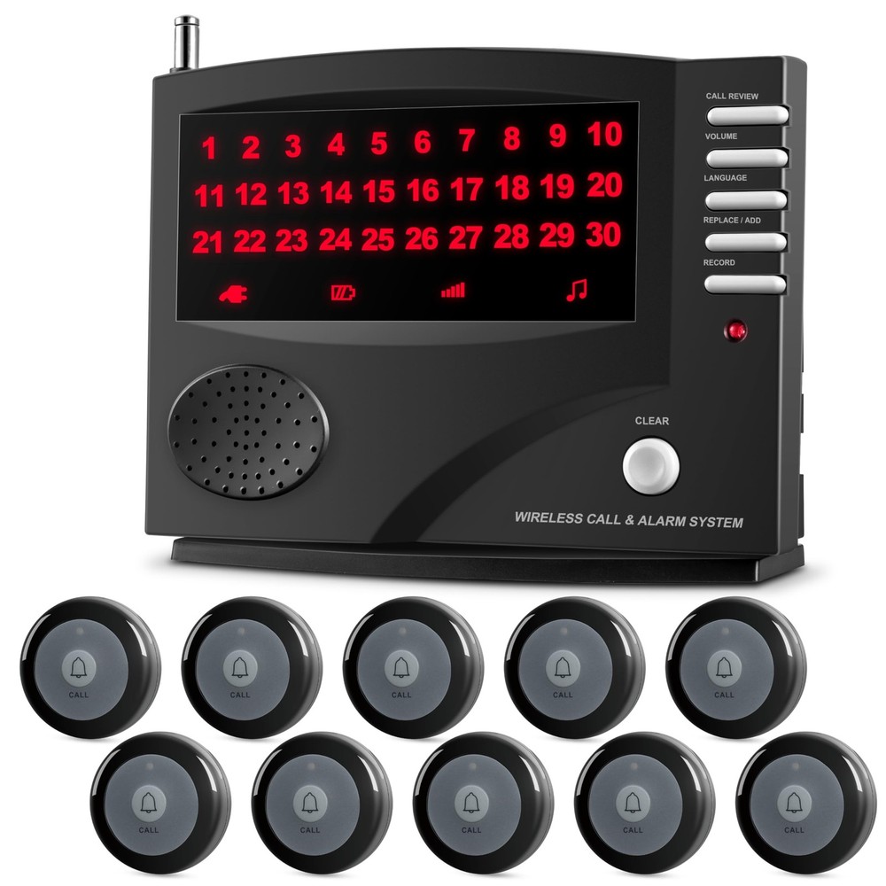 SYNLETT Wireless Calling System Nurse Call System Caregiver Pager for Restaur...