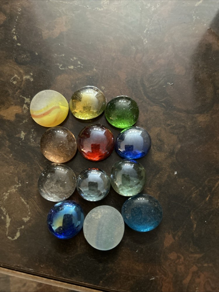 Glass Gems Flat Marbles