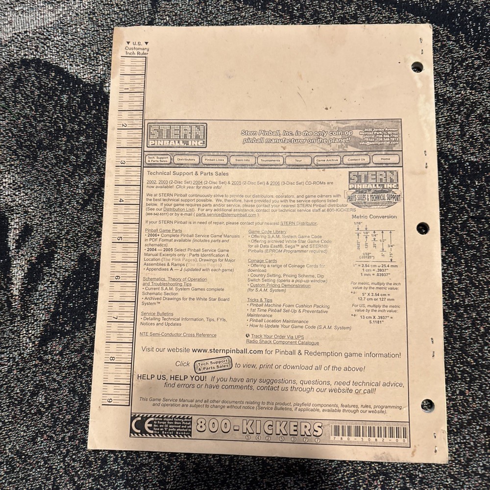 Stern Big Buck Hunter Pro Pinball Manual