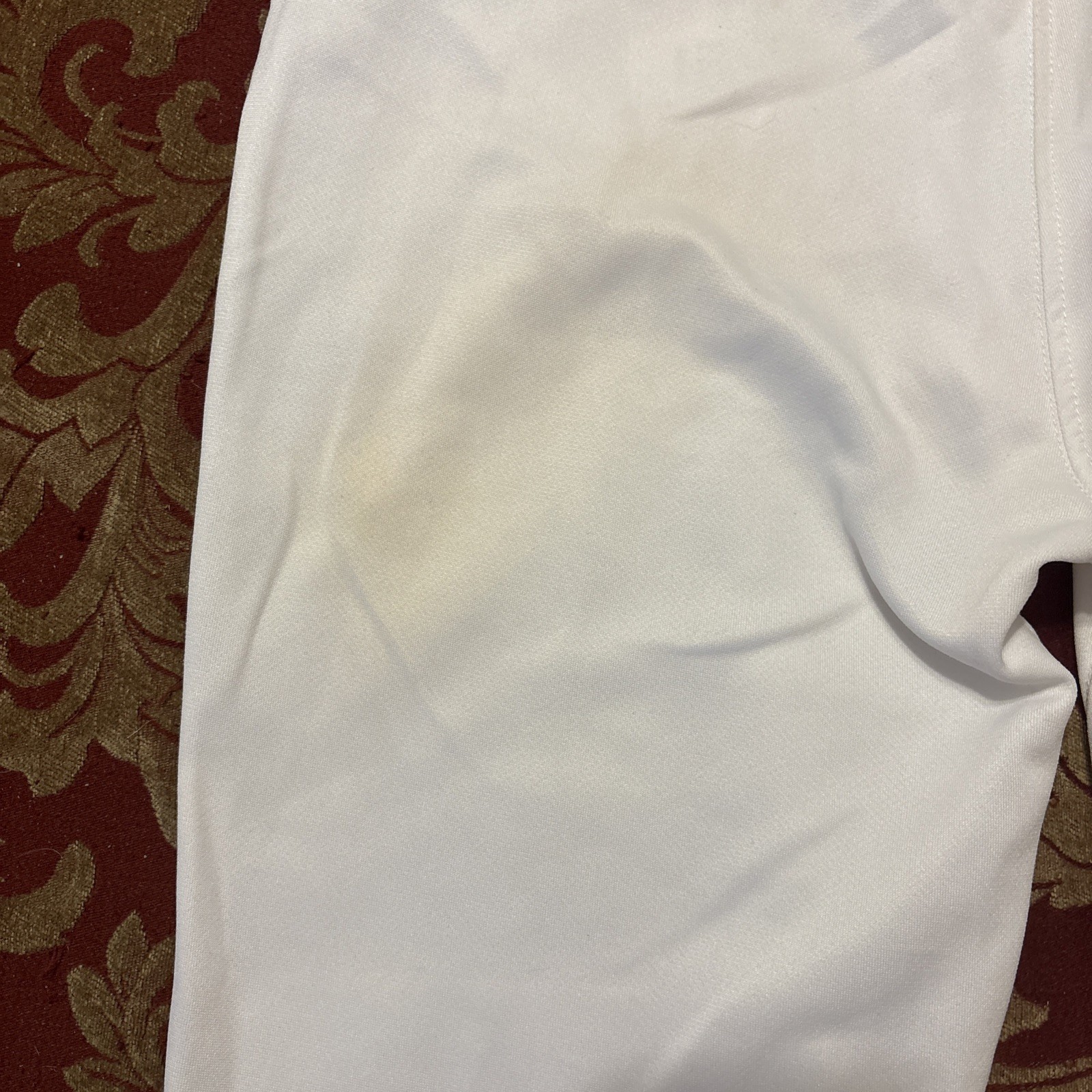 Lot Of 2 MIZUNO Mens Large 17” Inseam White Performance BASEBALL PANTS 1 Practic