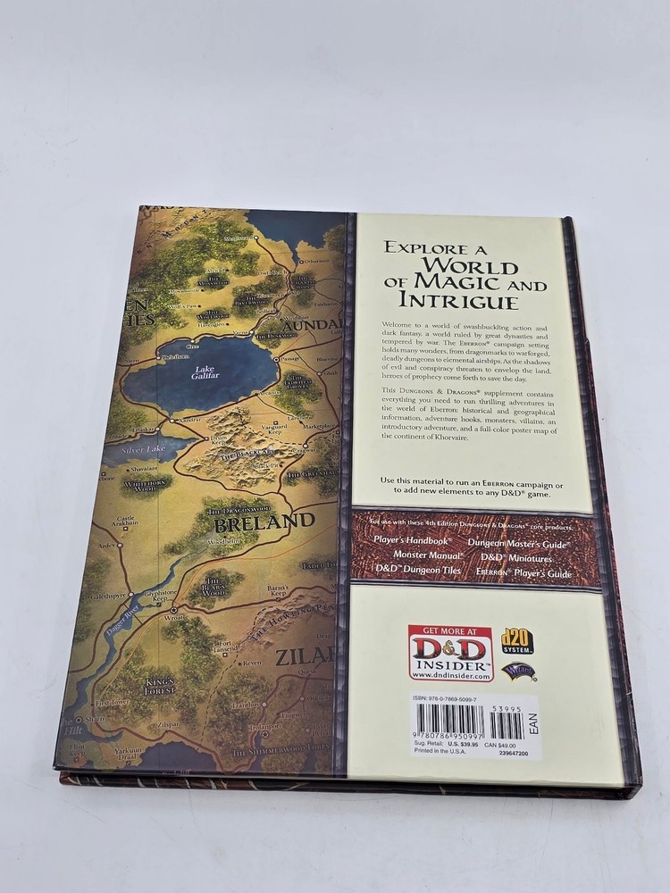 Dungeons & Dragons Eberron Campaign Guide 4th Ed 2009 Hardcover