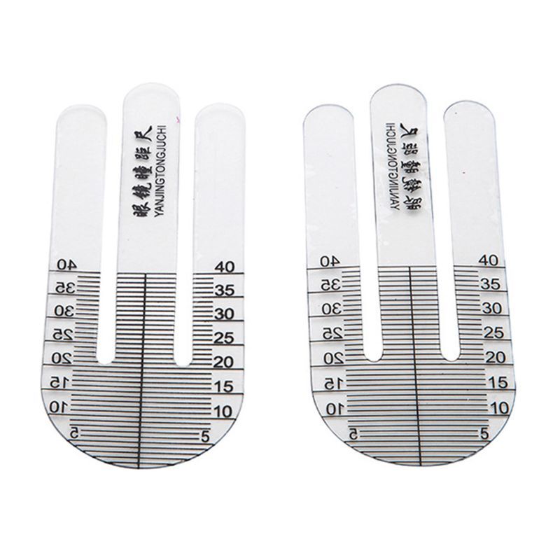 1 Pair Optical Ruler Pupil Height Meter Optometry Tester for Hospital Tool