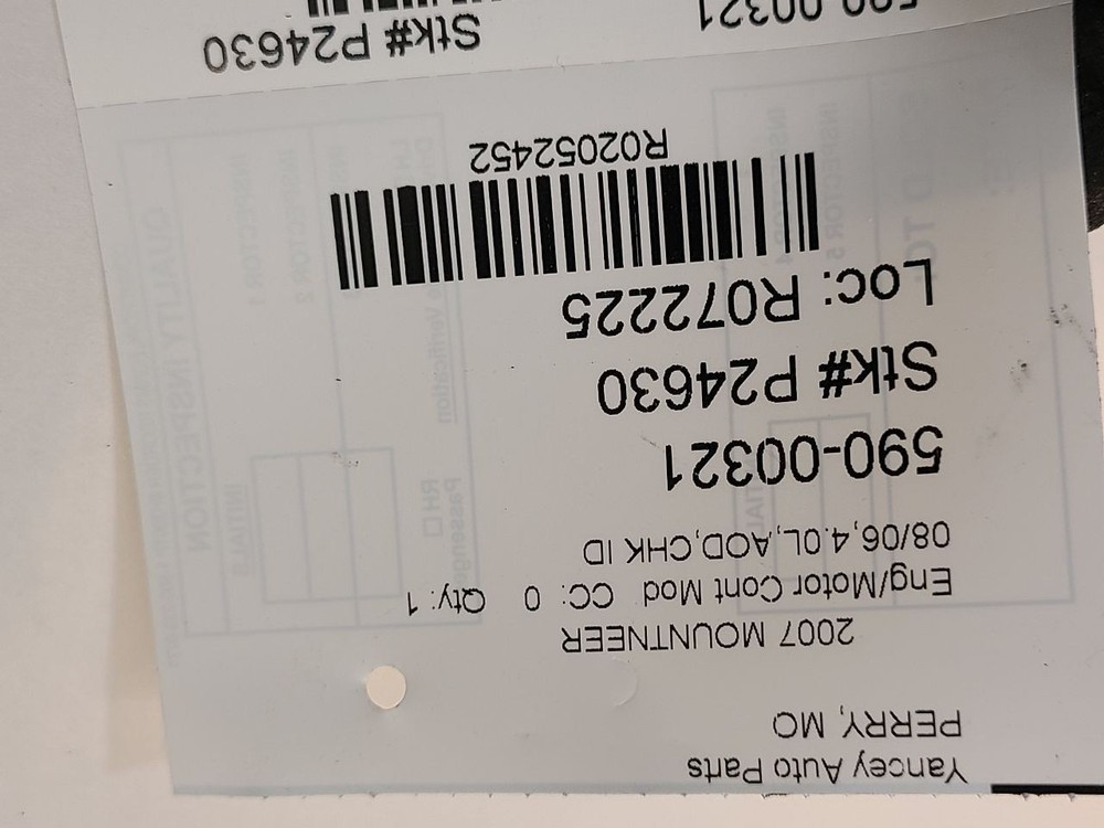 2006 - 2007 FORD EXPLORER Engine ECM Electronic Control Module 6-245 4.0L