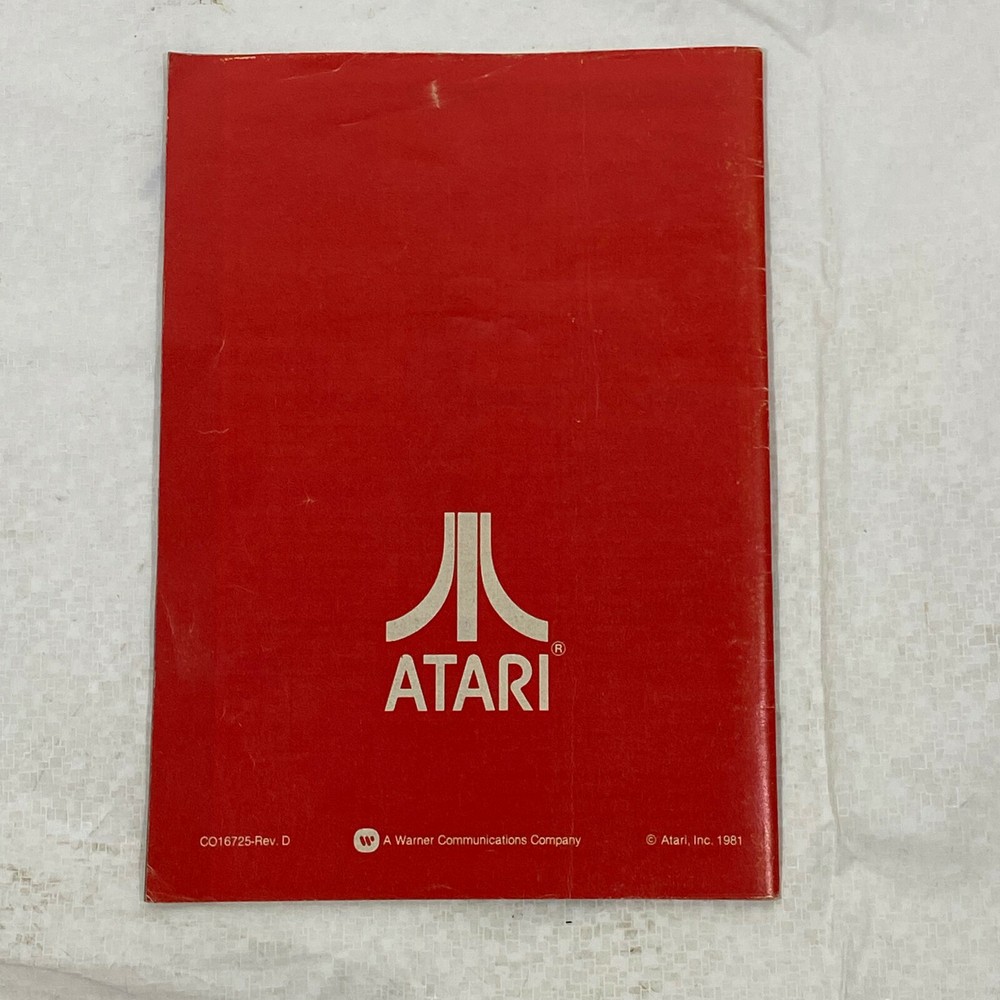 1981ATARI Video Computer System Catalog 45 Game Program Cartridge With Red Cover