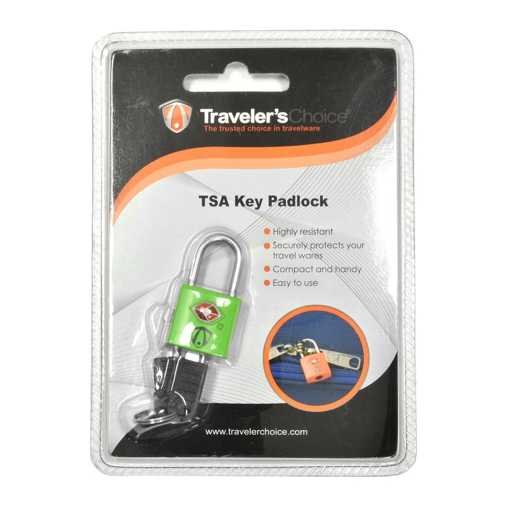 2 Pack TSA Approved Padlock w/ Key Set for Secure Protected Luggage