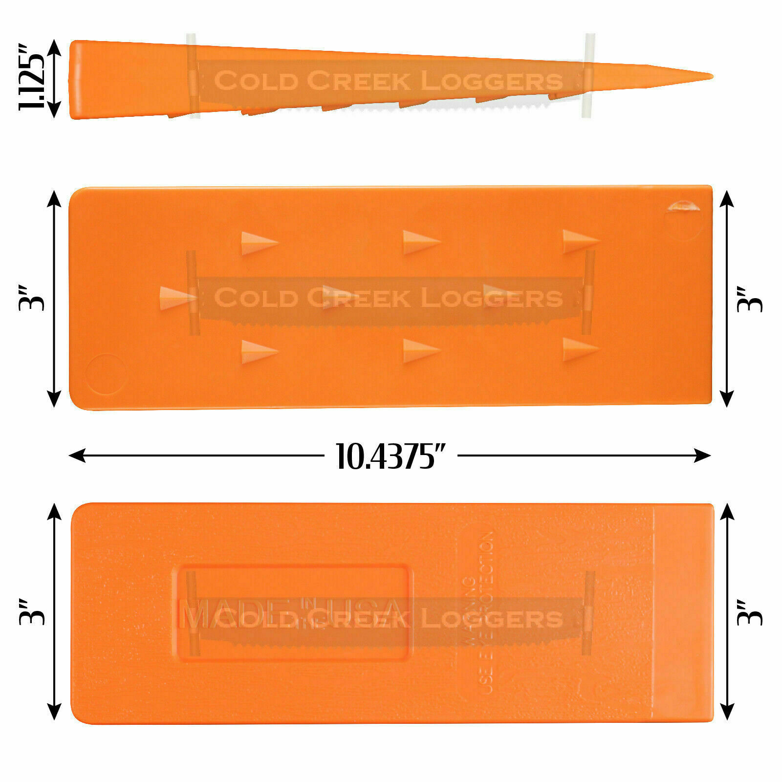 3-5"&3-8" USA HARD logging Felling Bucking Tree Forestry Falling Spiked Wedges B