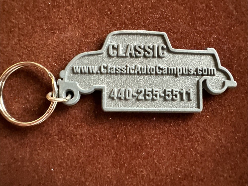 Classic Auto Campus Metal Key Ring