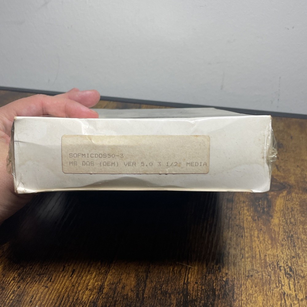 Microsoft MS-DOS 5 Spring Operating System 3.5" Diskette Complete vintage SEALED