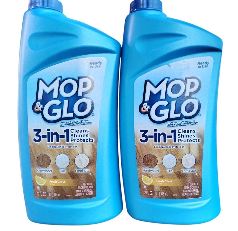 Mop & Glo Multi-Surface Floor Cleaner, 2 Bottles 32oz Each