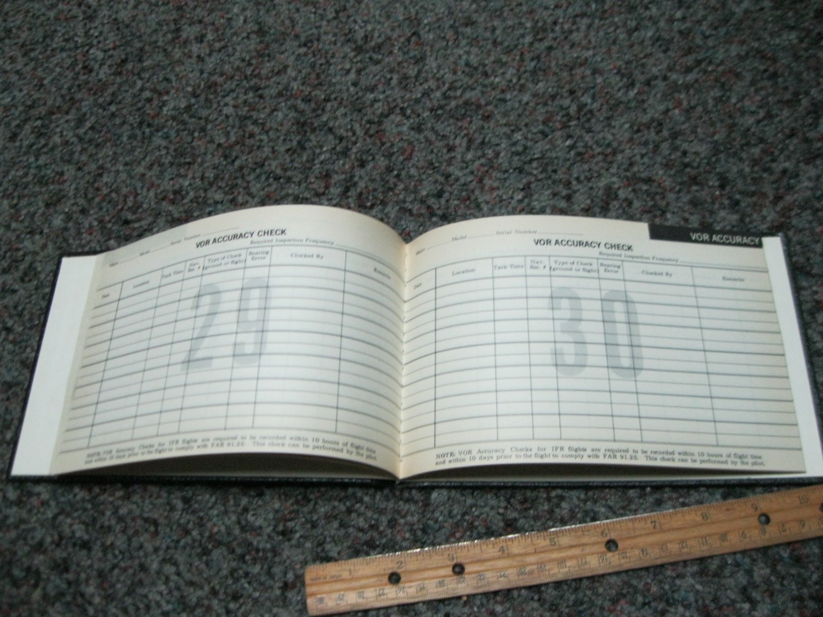 1974 Professional Aircraft Radio Log, Aviation Maintenance Foundation NEW OLD ST