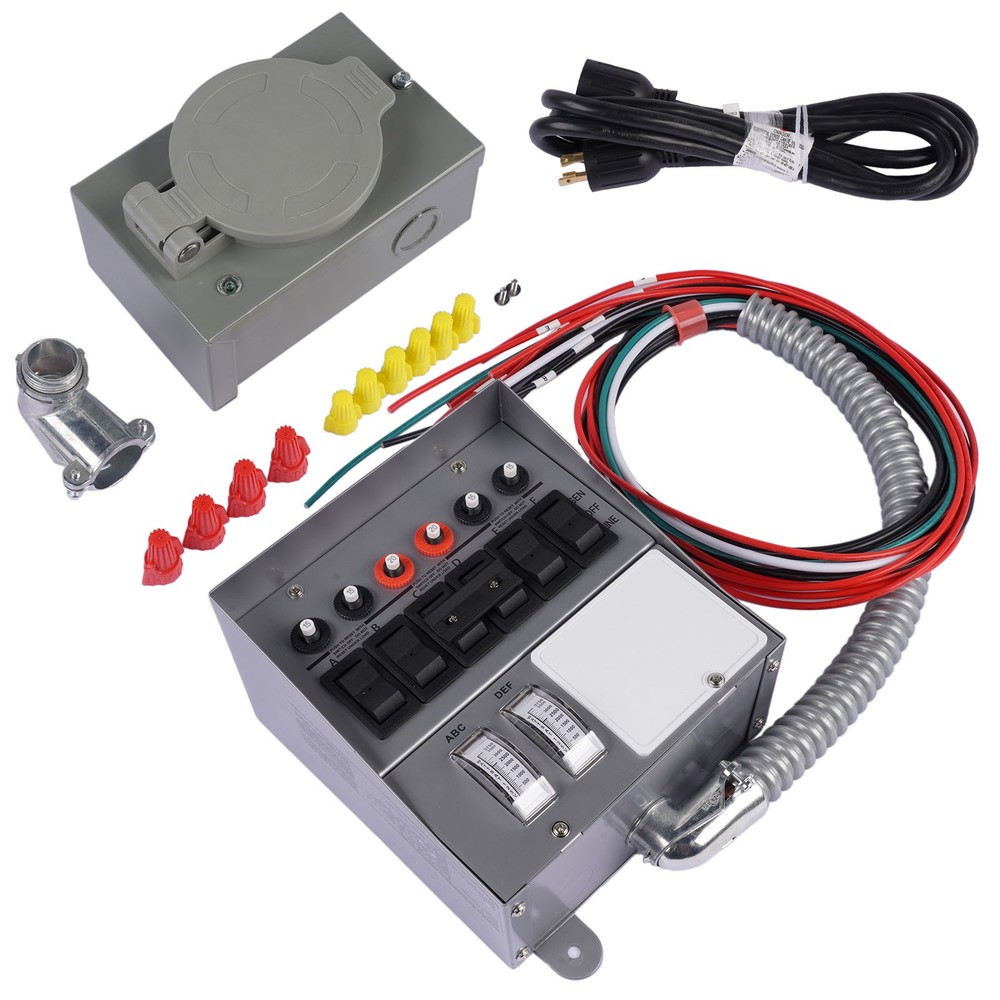 Generator Conversion Switch Kit 30Amp 6-circuit Pro/Tran 7500 Watts 250V AC