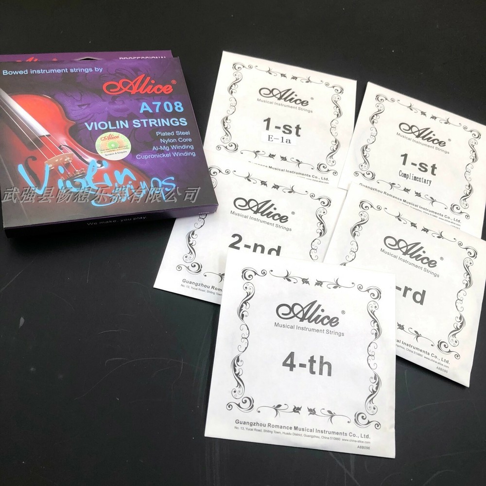 5 Sets Alice A708 Professional Violin Strings 5-string Set E-1a E-1b A-2 D-3 G-4