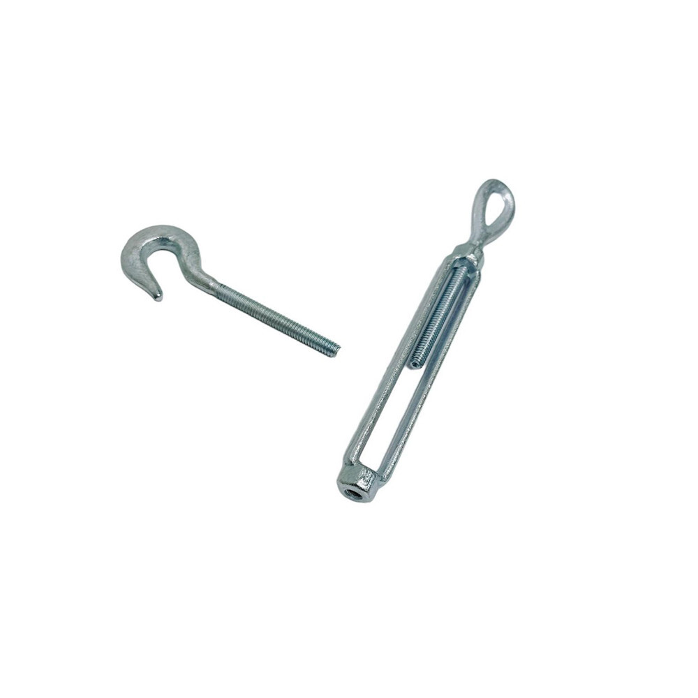 5/16" x 4-1/2" Turnbuckle HOOK EYE Pulley Galvanized Drop Forge 700 Lb Capacity