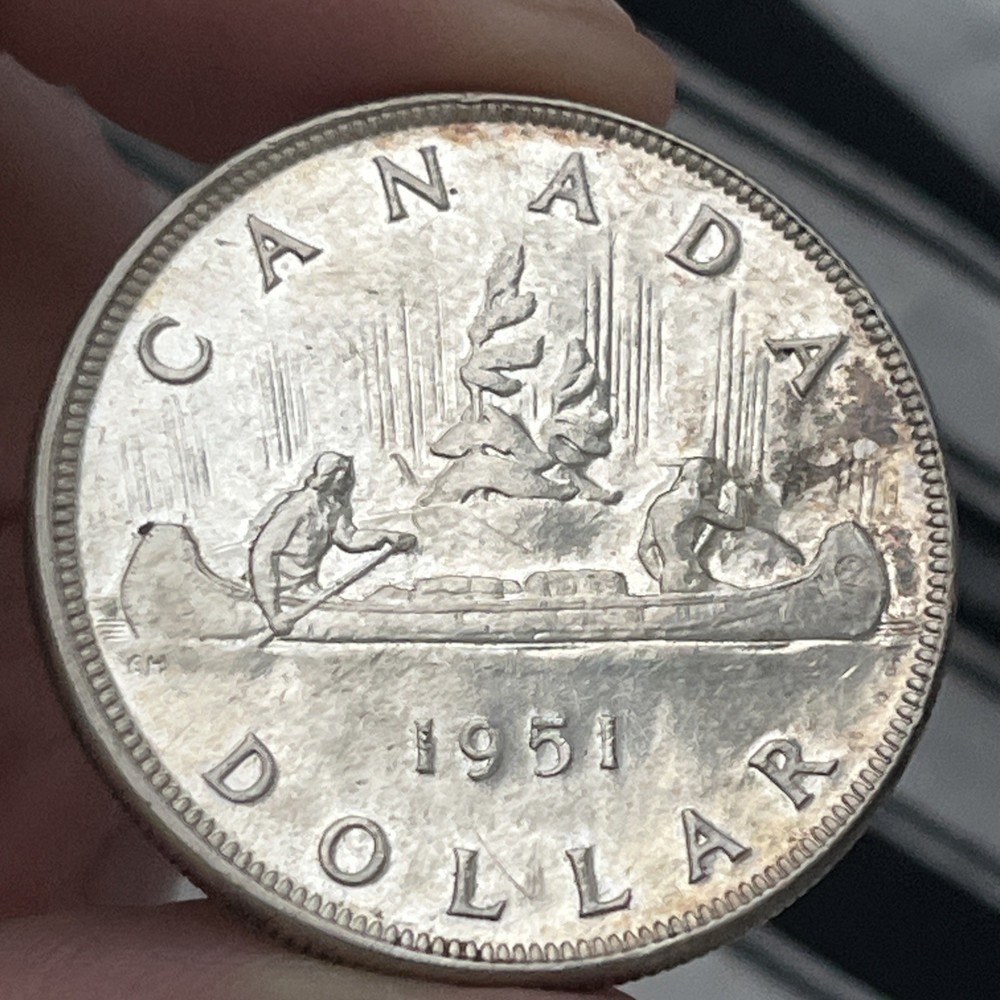 CANADA-1951 SILVER DOLLAR B16