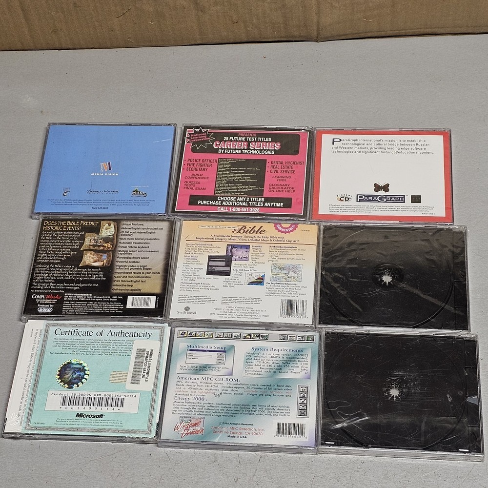 Lot of CD Rom Computer Software Games Office Windows Mac