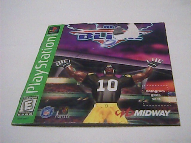 NFL Blitz (Sony Playstation, 1997) Instructions Booklet Only