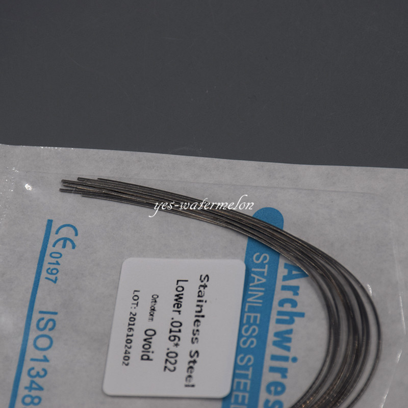 Dental Orthodonic Stainless Steel Rectangular Oval Arch Wire 16x22 Upper&Lower
