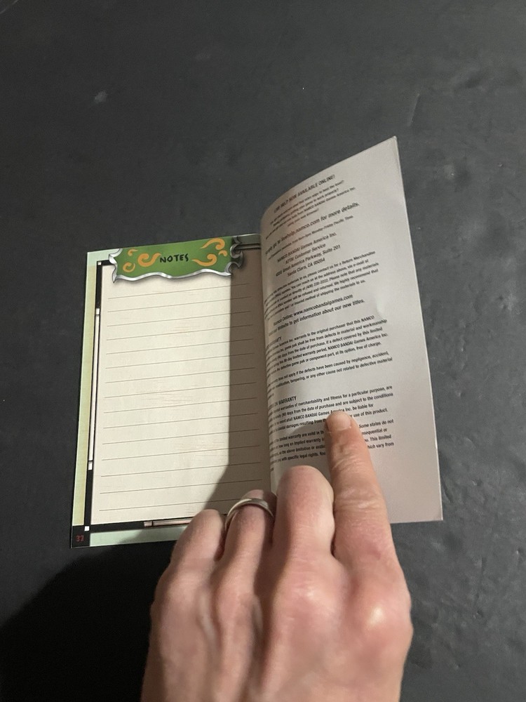 naruto ultimate ninja ps2 Manual only