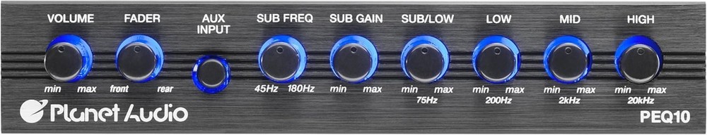 Compact 4 Band Car Equalizer - Remote Sub Control & Enhanced Audio Performance