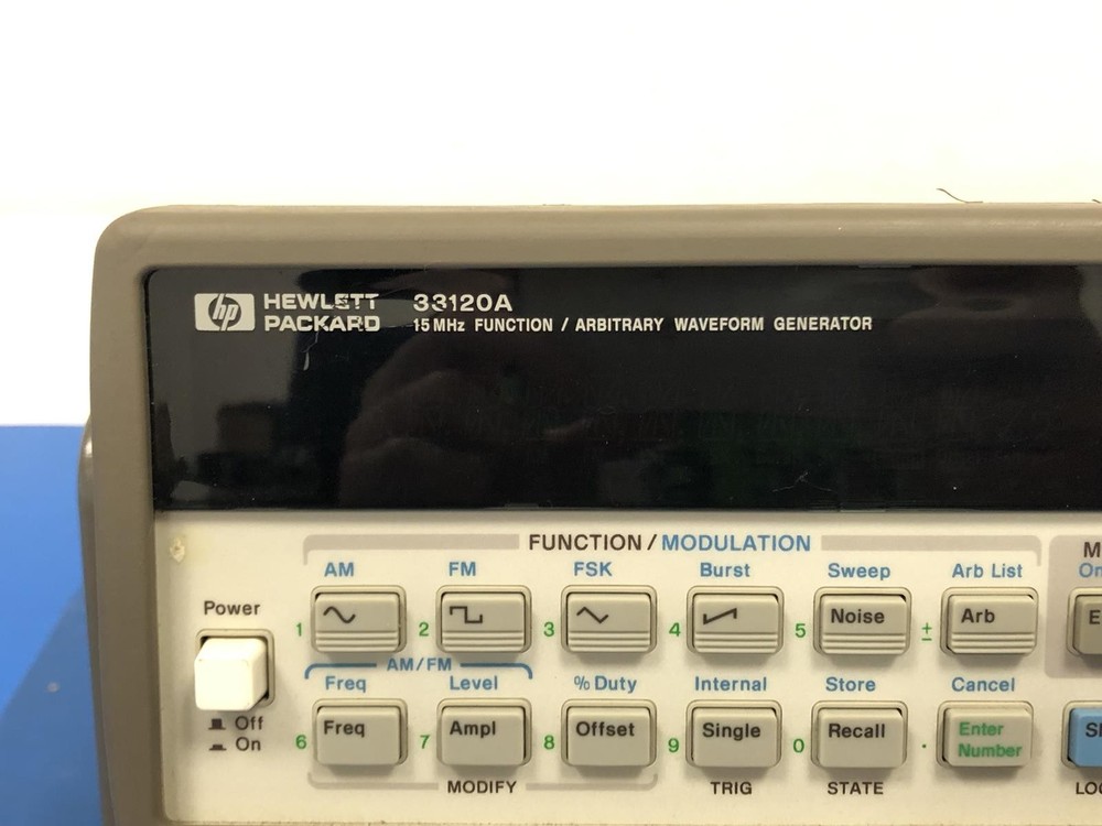 HP 33120A 15 MHZ FUNCTION / ARBITRARY WAVEFORM GENERATOR