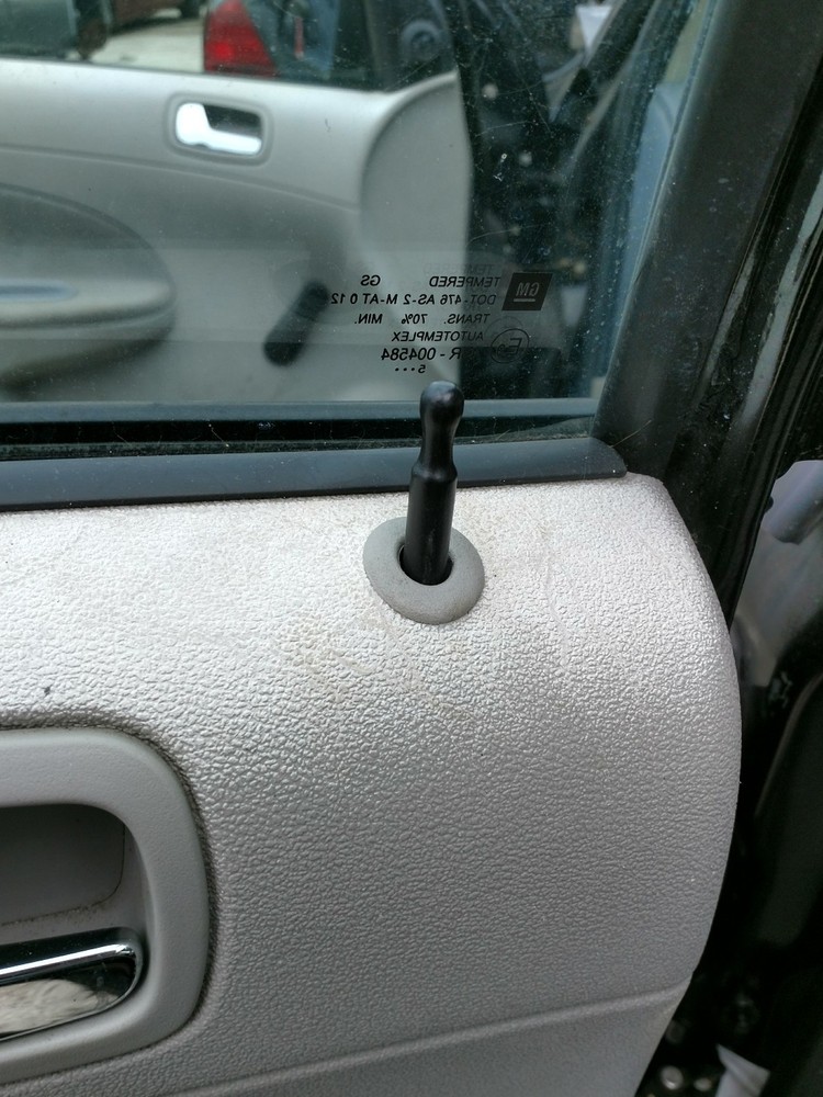 2005-2010 Chevy Cobalt Door Lock Pull Knobs Pair Black Pontiac G5 G6Chevrolet GM