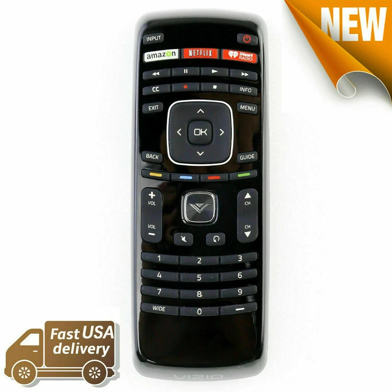 LOT XRT122 for Smart TV Vizio Remote Control Amazon Netflix iHeart Radio APP Key