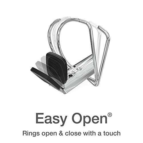 3 Ring Binders, 1.5 Inch ONE-Touch Easy Open D Rings, View Binder Covers,