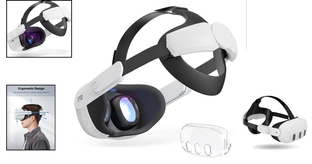 Comfort Head Strap for Quest 3S/3/2 - Adjustable VR Strap with Enhanced Support
