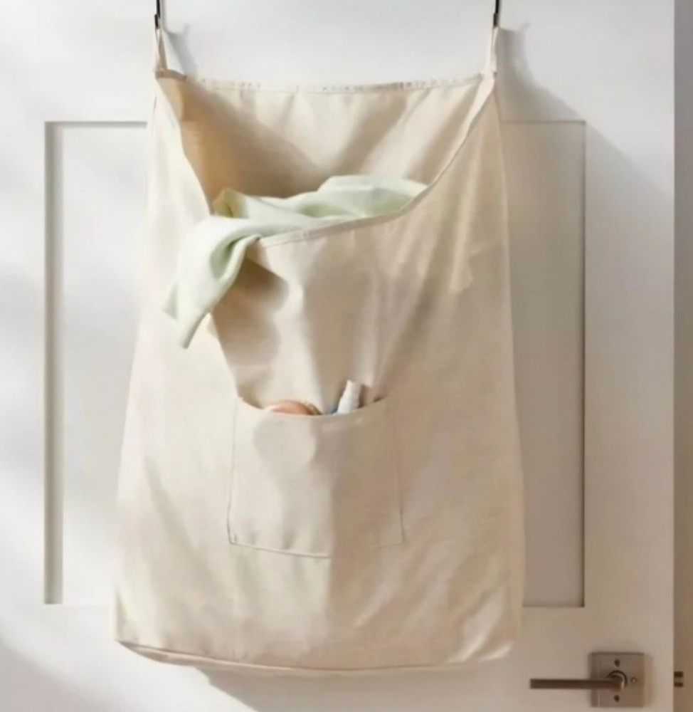 Brightroom Hanging Laundry Bag With Hooks