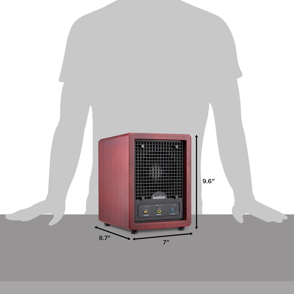 Ivation Ozone Air Purifier Portable Deodorizing System w/ Multi-Level Filtration