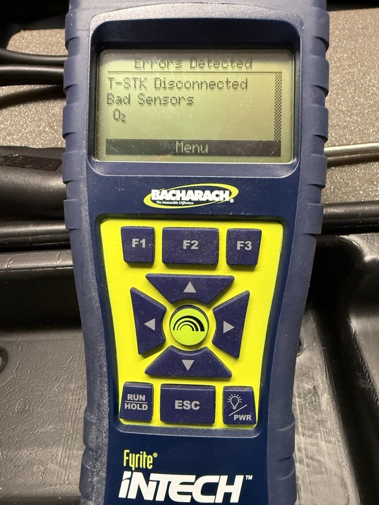 Bacharach Fyrite InTech Combustion Analyzer Kit w/ Probe & Printer – Powers On