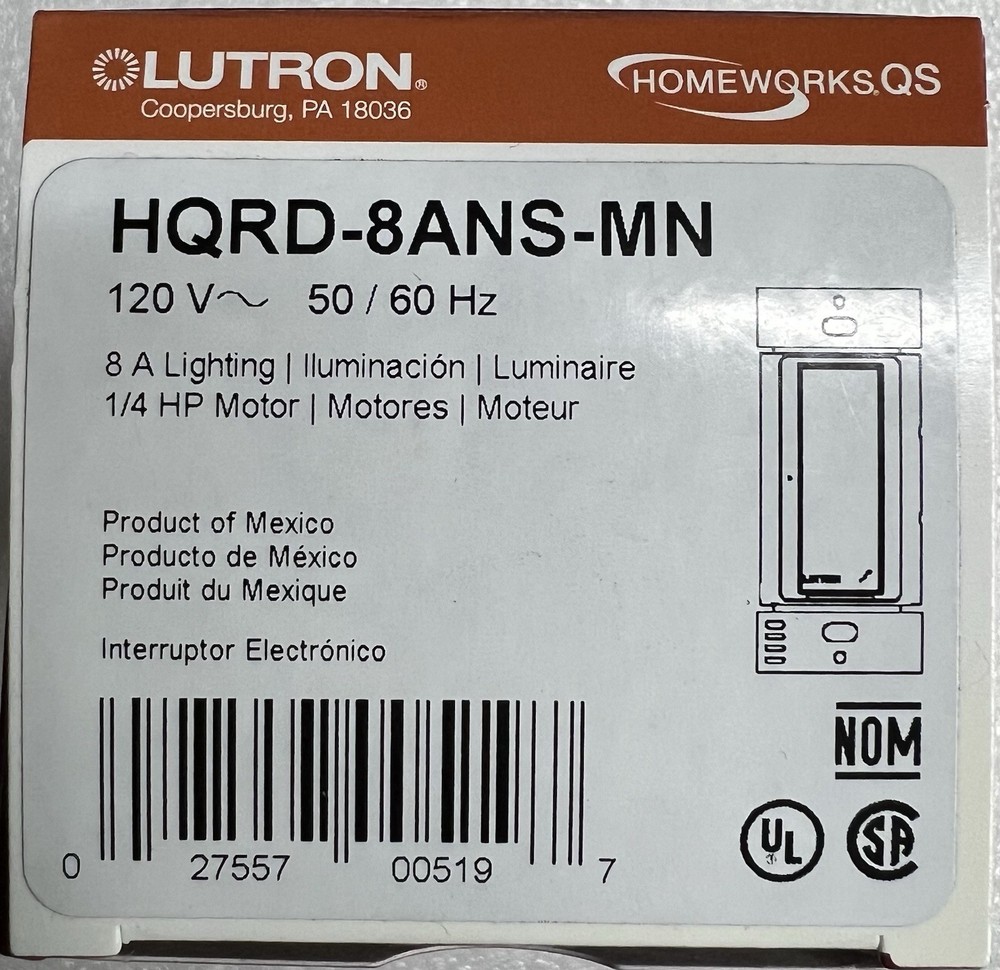 Lutron HomeWorks QS HQRD-8ANS-MN