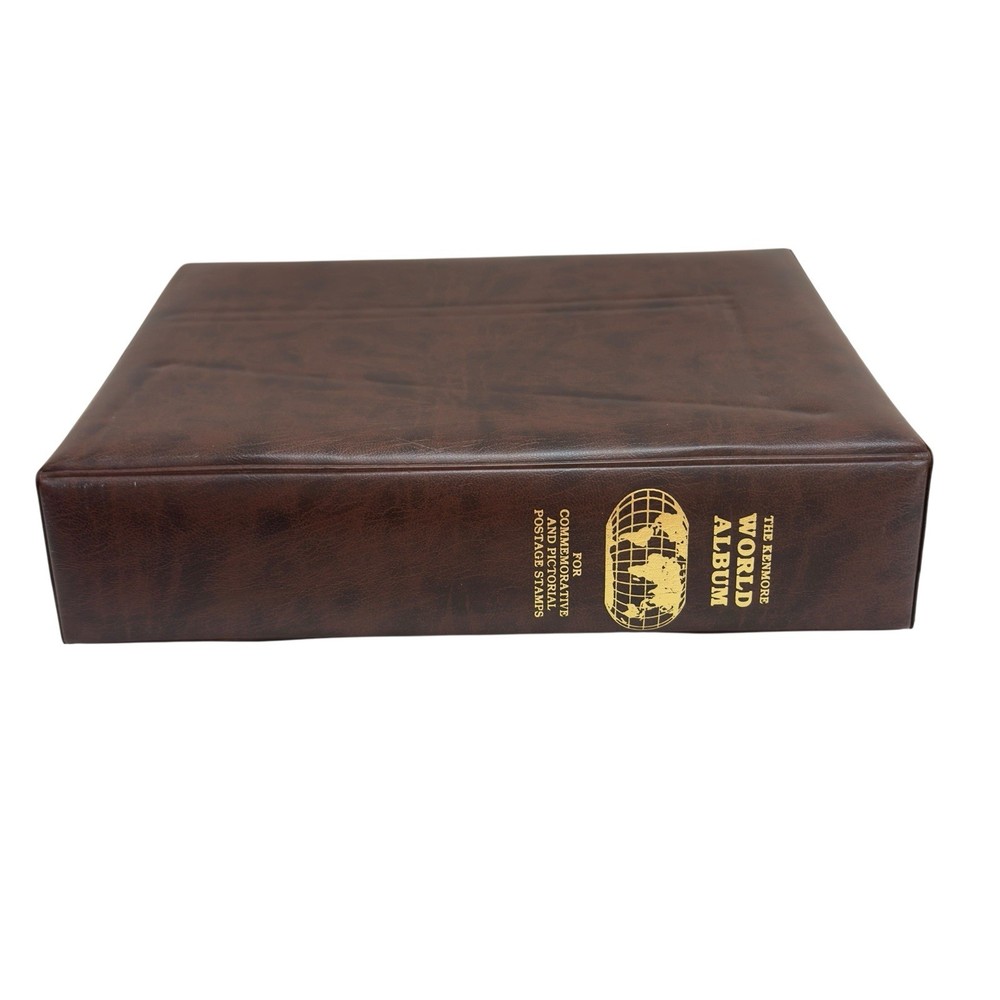 Kenmore World Album 1995 Brown Philately Stamp Collecting 2 Post Binder Unused