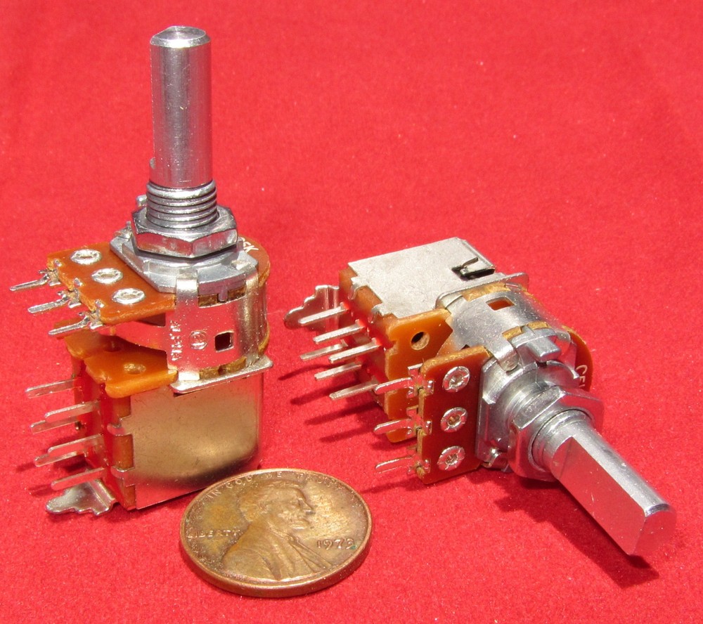 2 pc Alpha 5K OHM Reverse Log Antilog Push-Pull Potentiometer DPDT Switch Pot CO