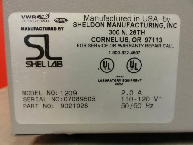 VWR Model 1209 Water Bath, P/N: 9021028