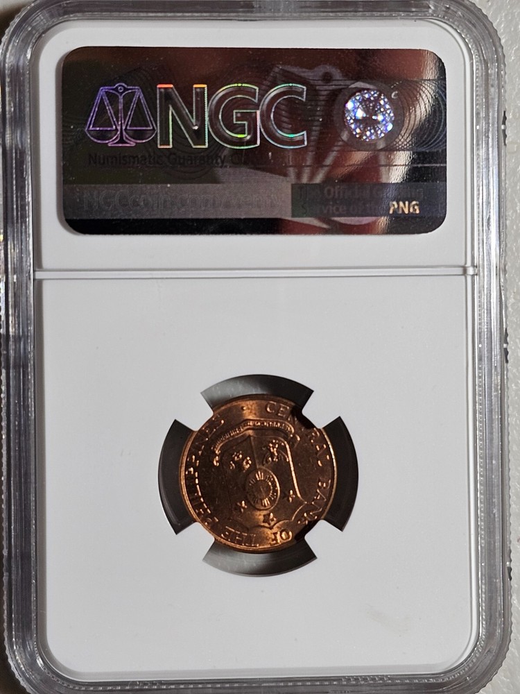 Philippines 1 Centavo 1958 NGC MS 65 RB