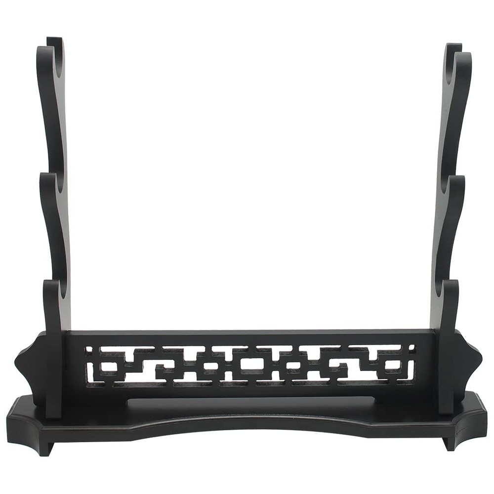 WANLIAN Sword Stand Three-Tier Holder, Desktop Samurai Black
