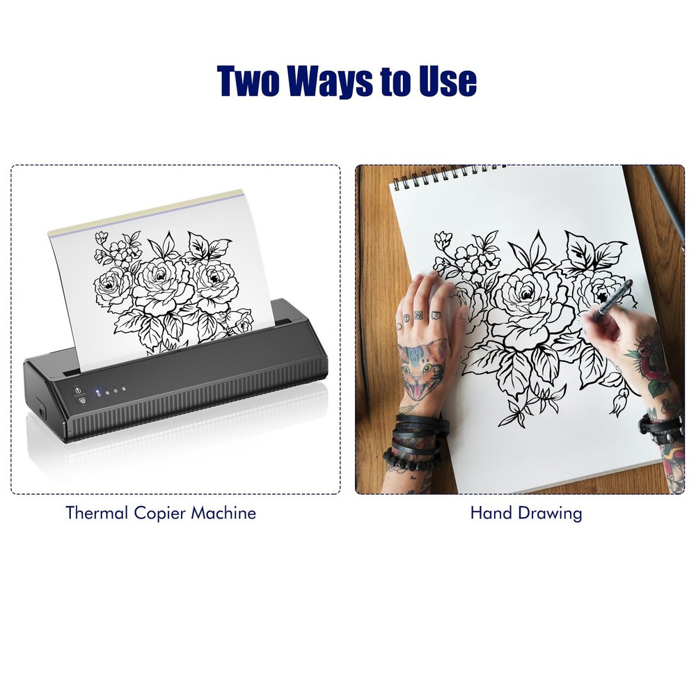 Tattoo Transfer Paper, 50 Sheets Stencil Paper 50PCS