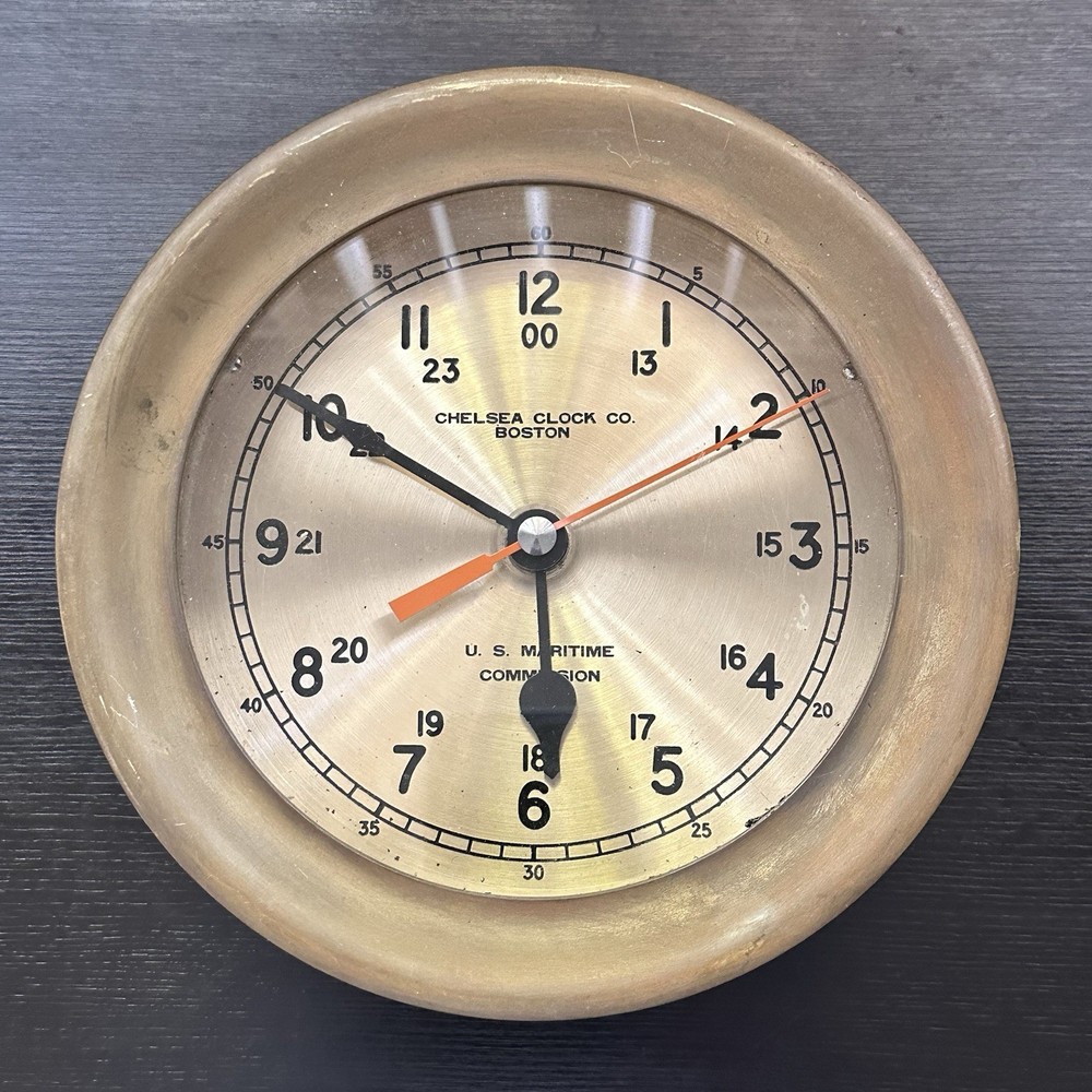 U.S. Maritime Commision Clock by Chelsea Clock Co. Boston.