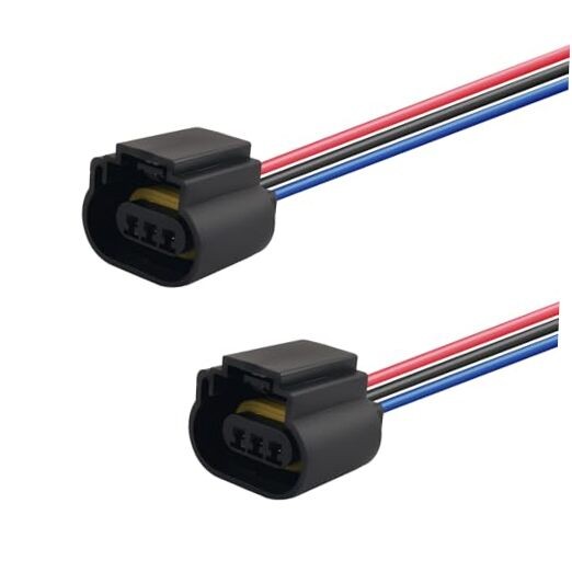 2PCS Plug & Play Headlight Wiring Harness for 9008/H13 Female Socket/2PCS