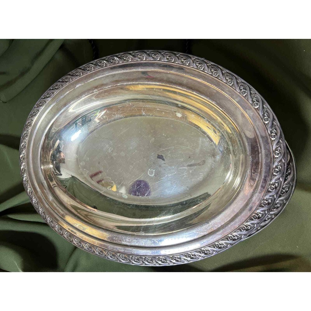 Wm Rogers Silverplate Serving Dish Pair - 2012 2019 12"