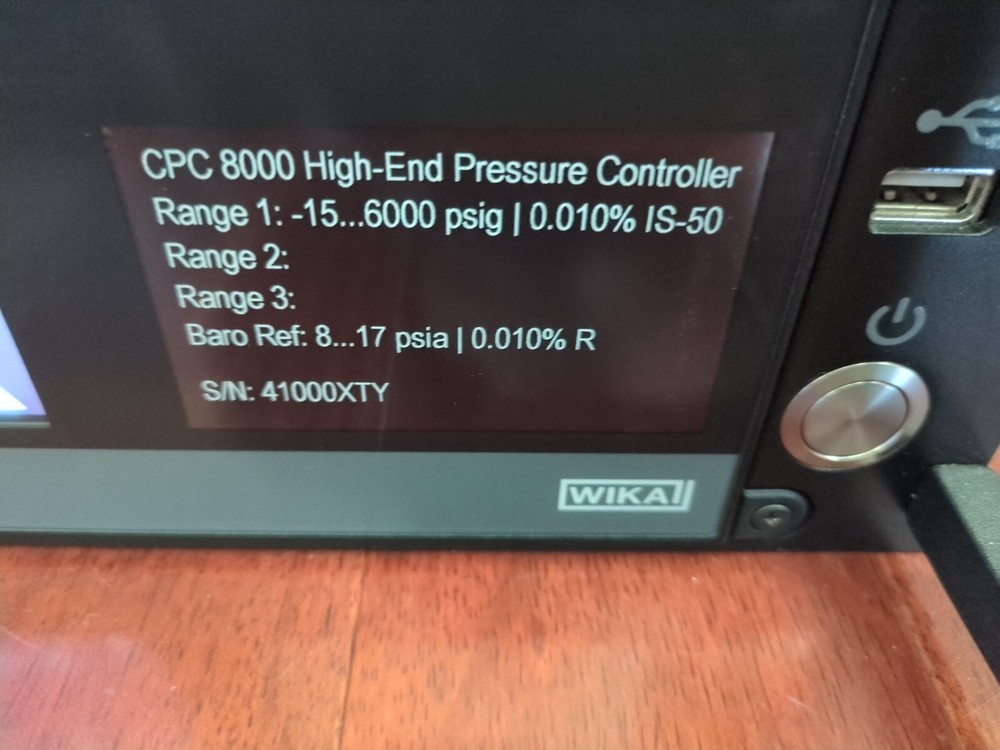 Mensor CPC8000 High End Pressure Contorller with Barometric Wika 6000PSI