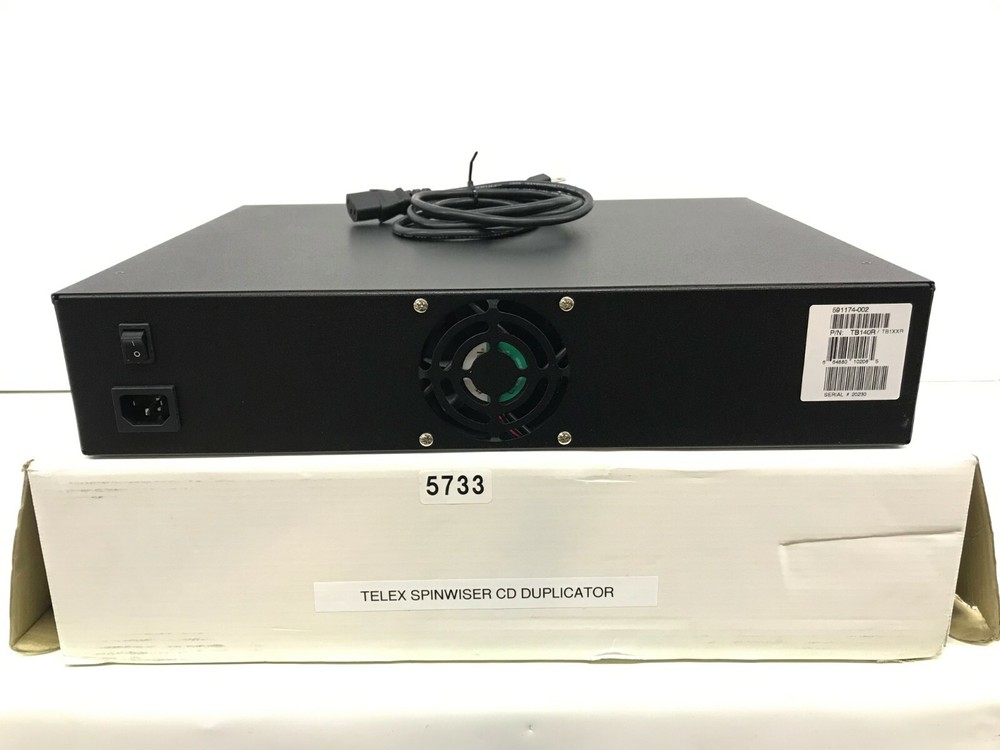 TELEX SPINWISE CD DUPLICATOR WITH POWER CORD #5733 (ONE)