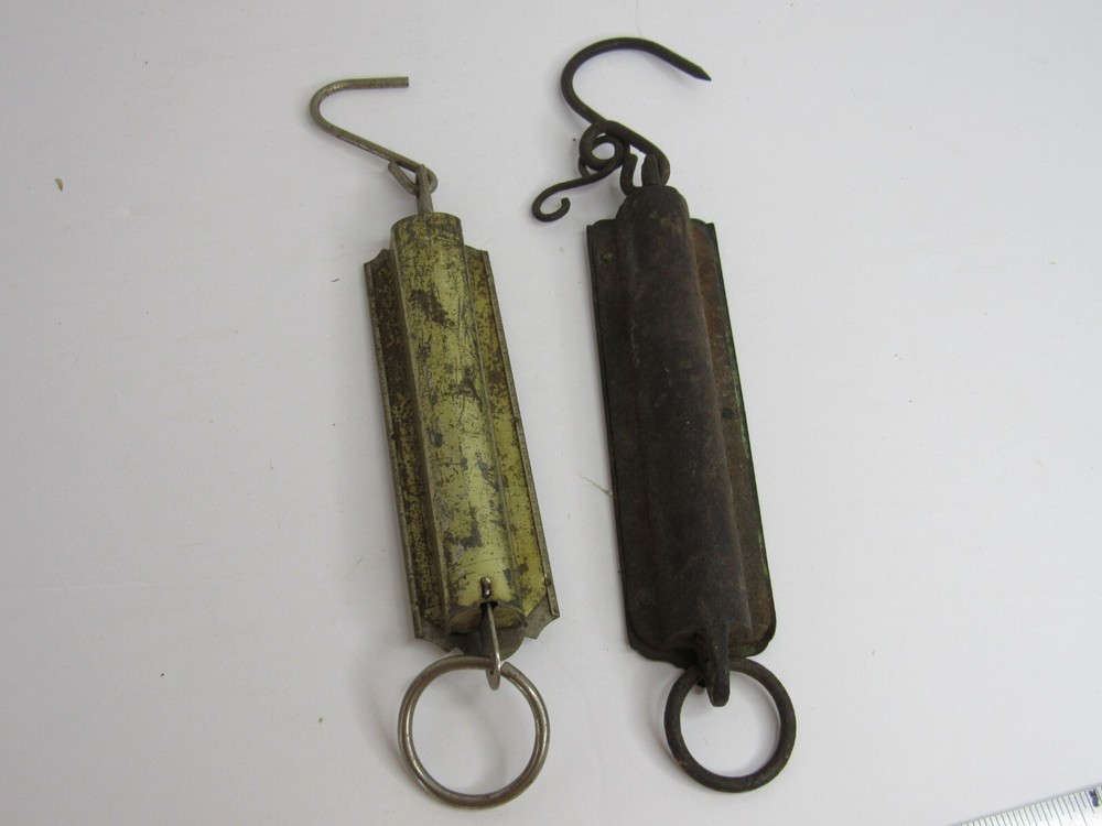 VINTAGE 1867 CHATILLON'S IMPROVED 25lbs and OXWALL 50 LB SPRING SCALE