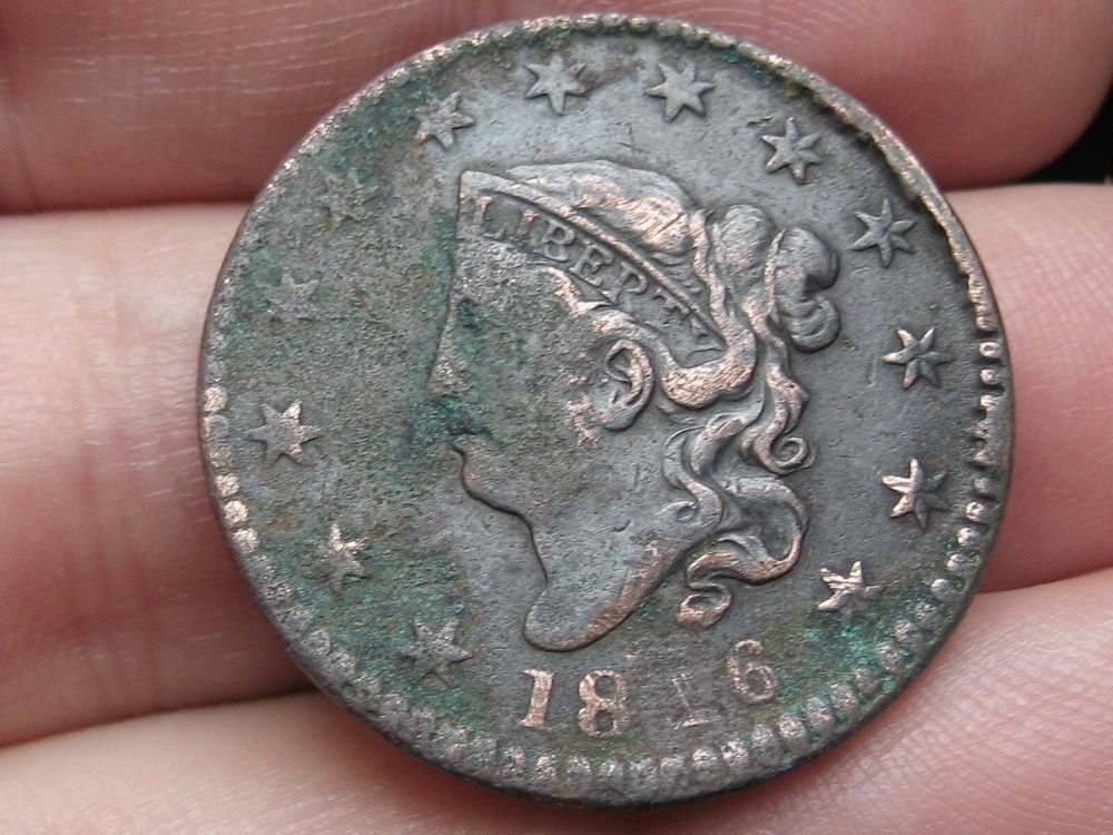 1816 Matron Head Large Cent- VF Details, Rotated Reverse Die Mint Error
